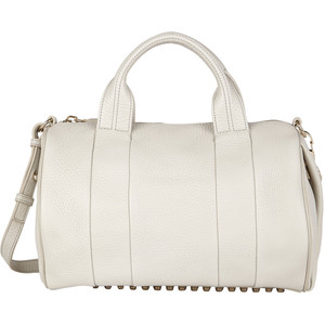 We are crazy about this off white Alexander Wang Rocco Duffel  bag. It's perfect as a carry on as well as for a day bag whilst exploring on your holiday